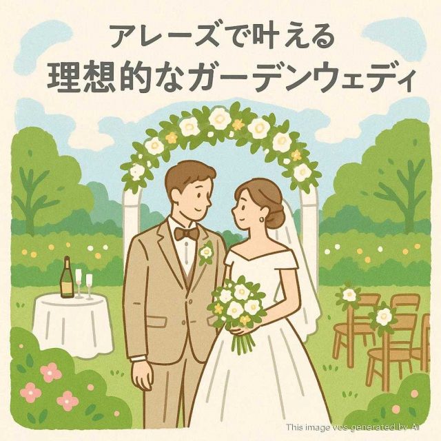 アレーズで叶える 理想的なガーデンウェディング