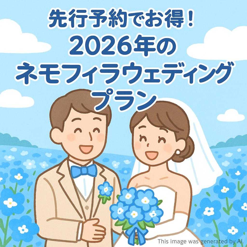 先行予約でお得！2026年のネモフィラウェディングプラン