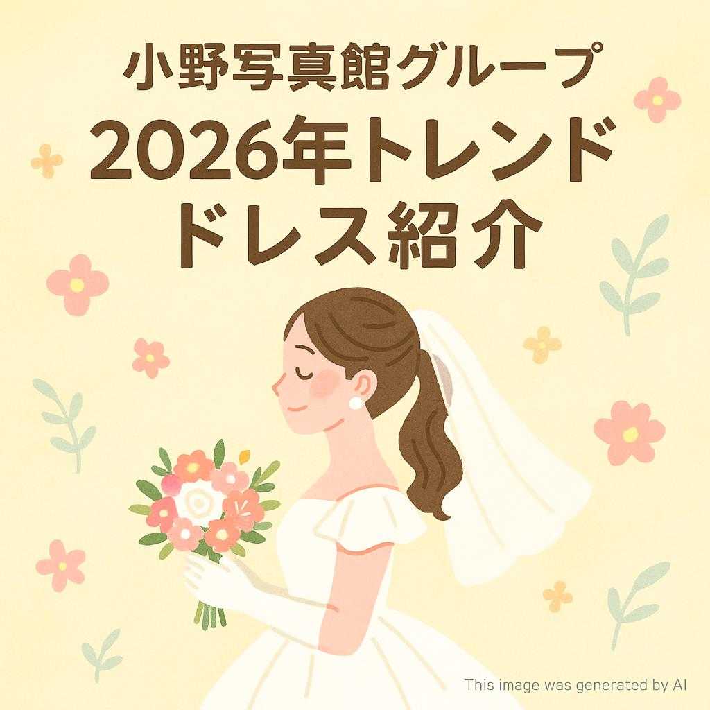 小野写真館グループ 「2026年トレンドドレス紹介」