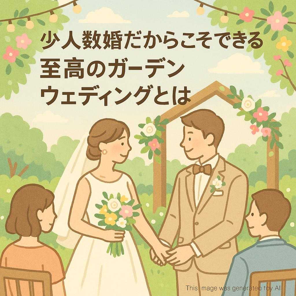 少人数婚だからこそできる 至高のガーデンウェディングとは