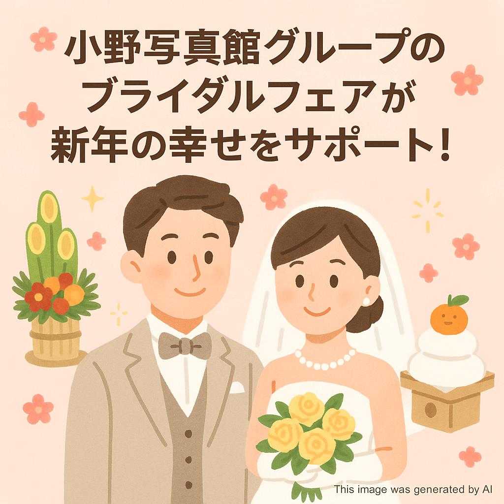 小野写真館グループのブライダルフェアが新年の幸せをサポート!