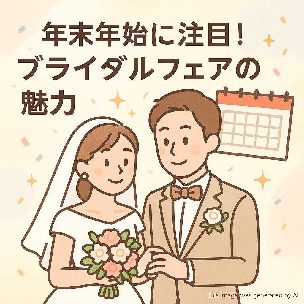 年末年始に注目!ブライダルフェアの魅力
