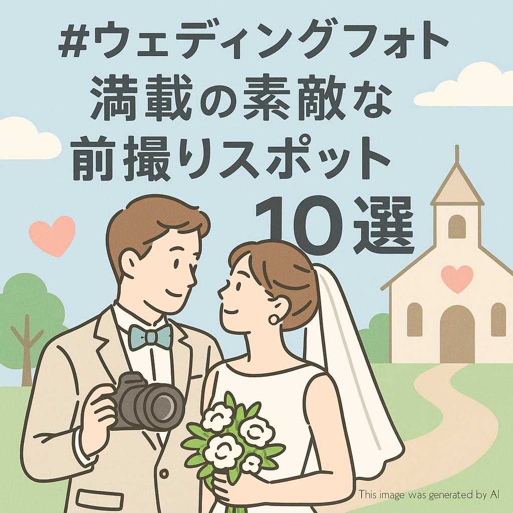 #ウェディングフォト 満載の素敵な前撮りスポット10選