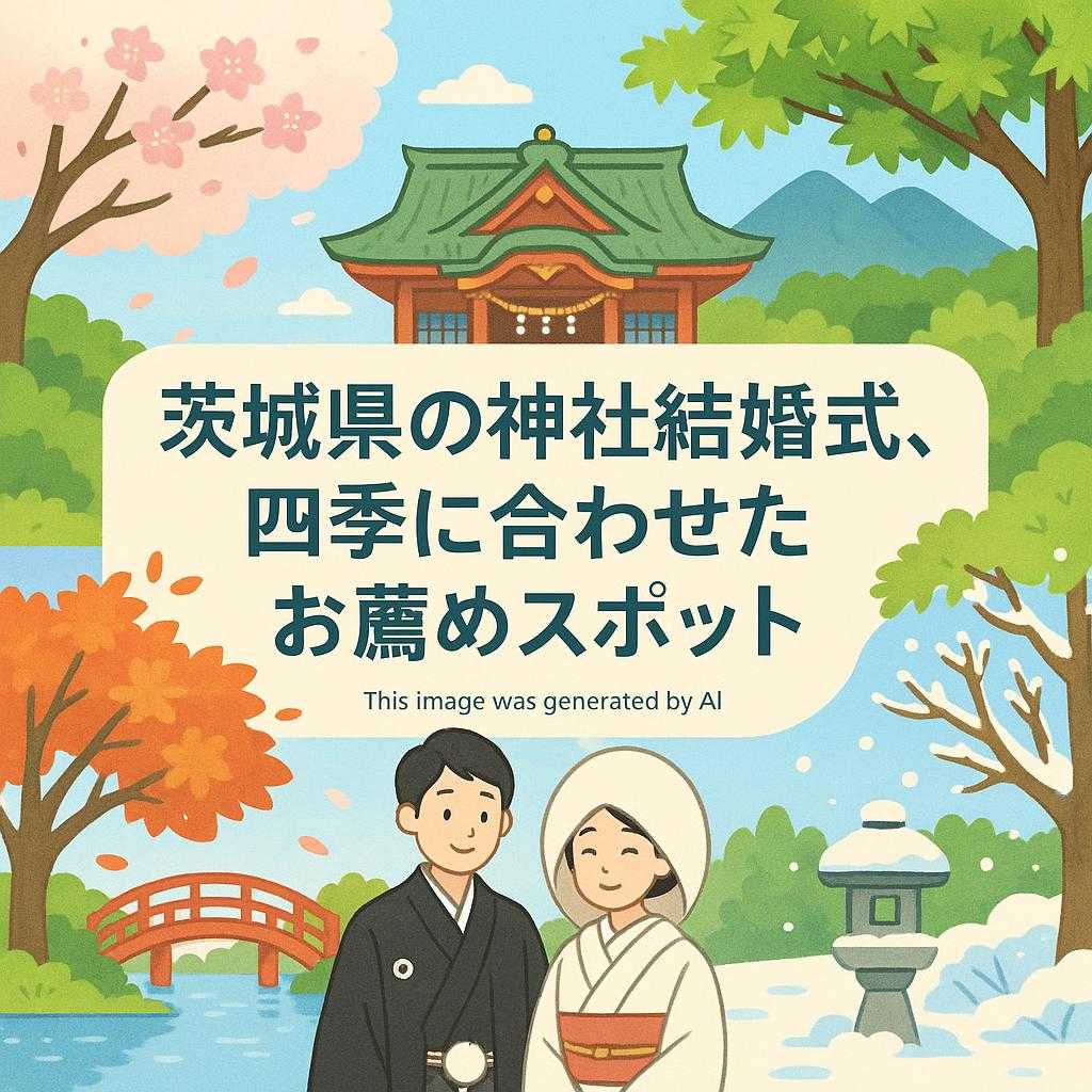 茨城県の神社結婚式、四季に合わせたお薦めスポット