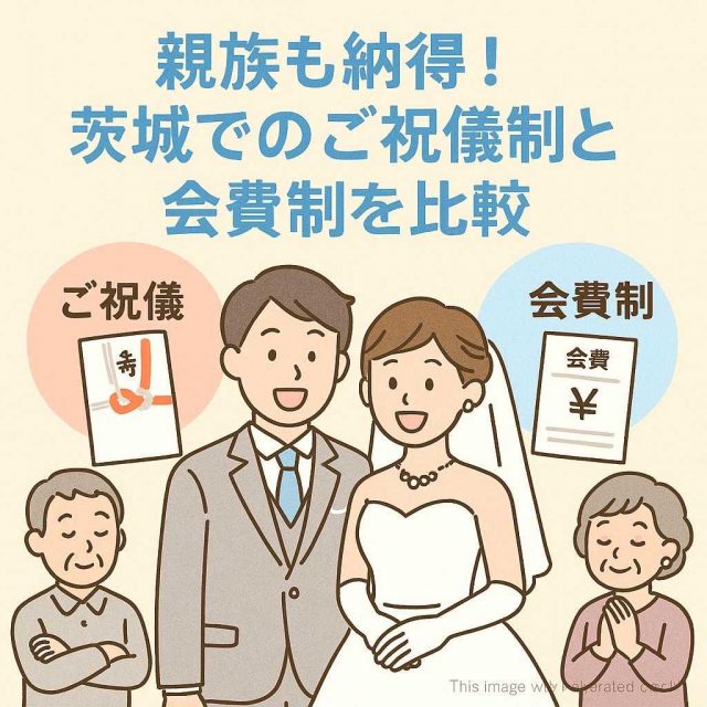 親族も納得！茨城でのご祝儀制と会費制を比較