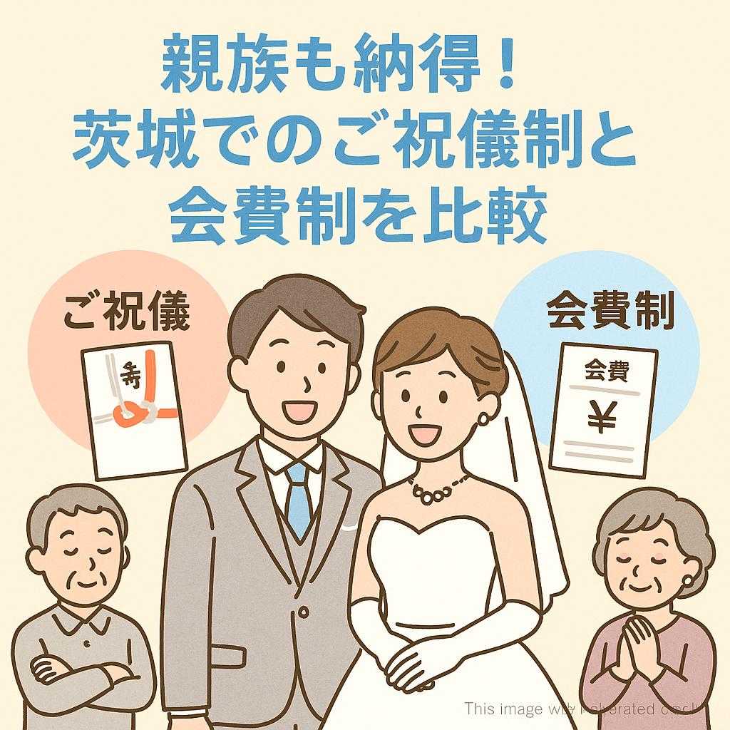 親族も納得！茨城でのご祝儀制と会費制を比較