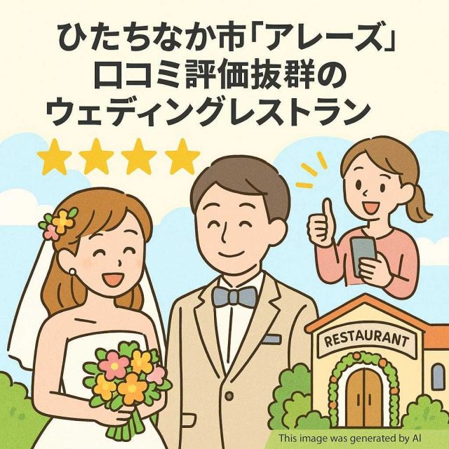 ひたちなか市アレーズ」口コミ評価抜群のウェディングレストラン