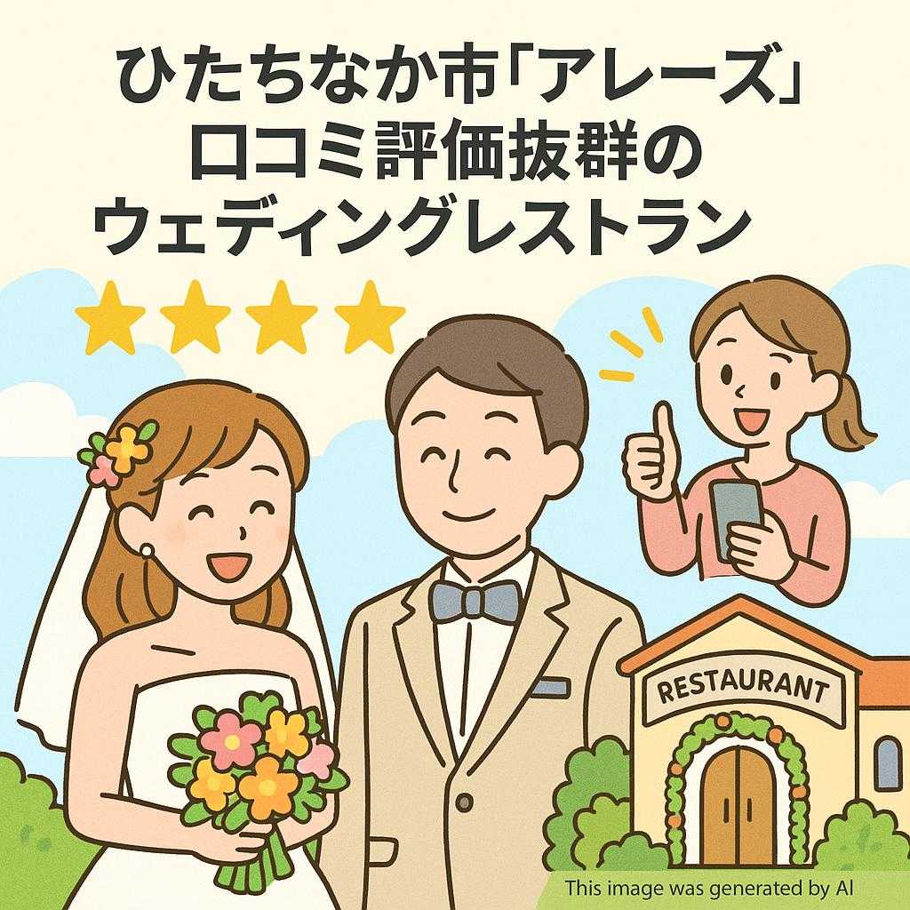ひたちなか市アレーズ」口コミ評価抜群のウェディングレストラン