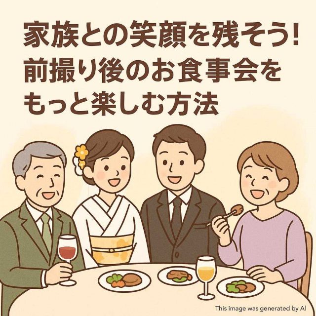 家族との笑顔を残そう！前撮り後のお食事会をもっと楽しむ方法