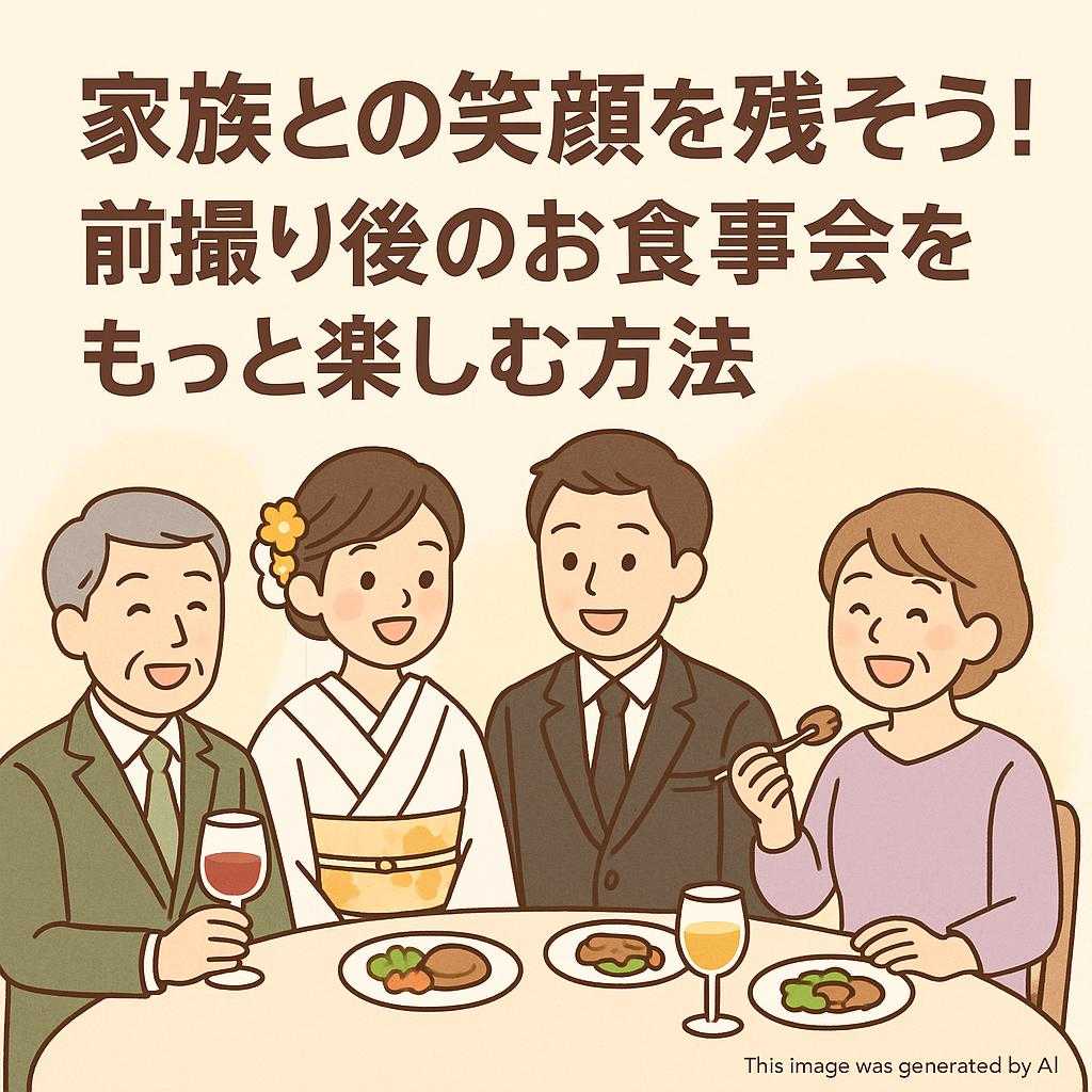 家族との笑顔を残そう！前撮り後のお食事会をもっと楽しむ方法