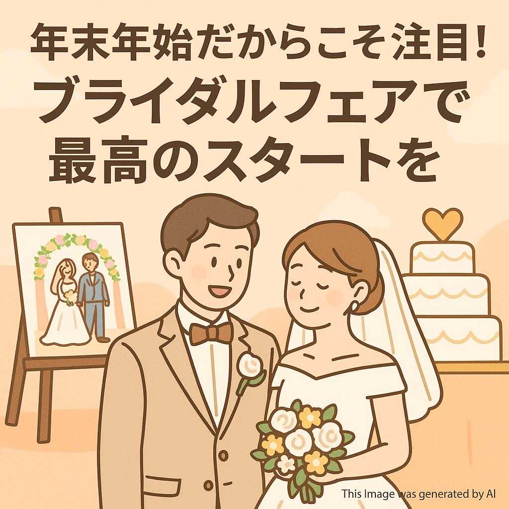 年末年始だからこそ注目！ブライダルフェアで最高のスタートを
