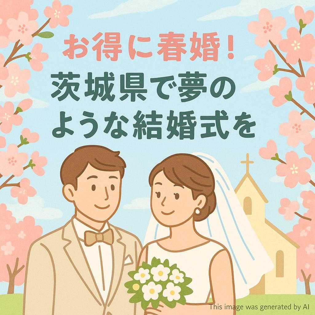 お得に春婚！茨城県で夢のような結婚式を