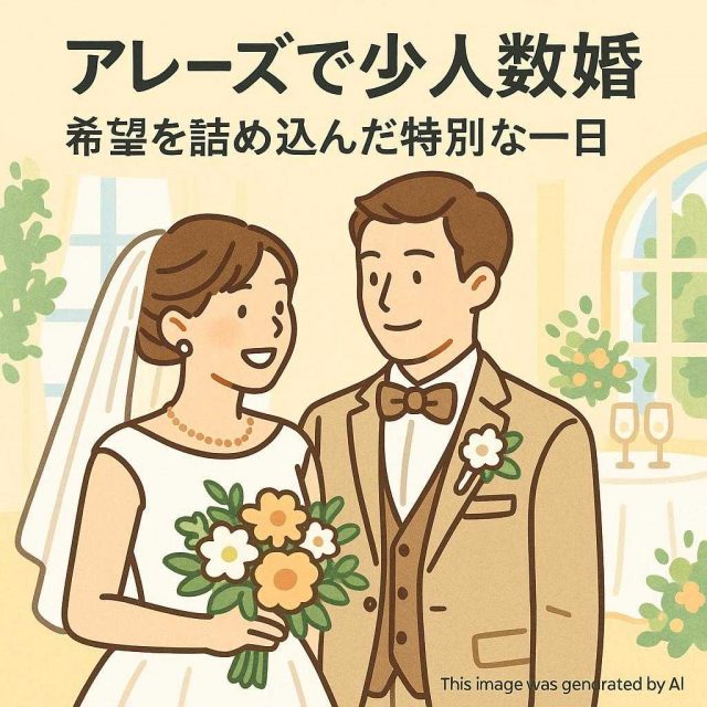 アレーズで少人数婚 希望を詰め込んだ特別な一日