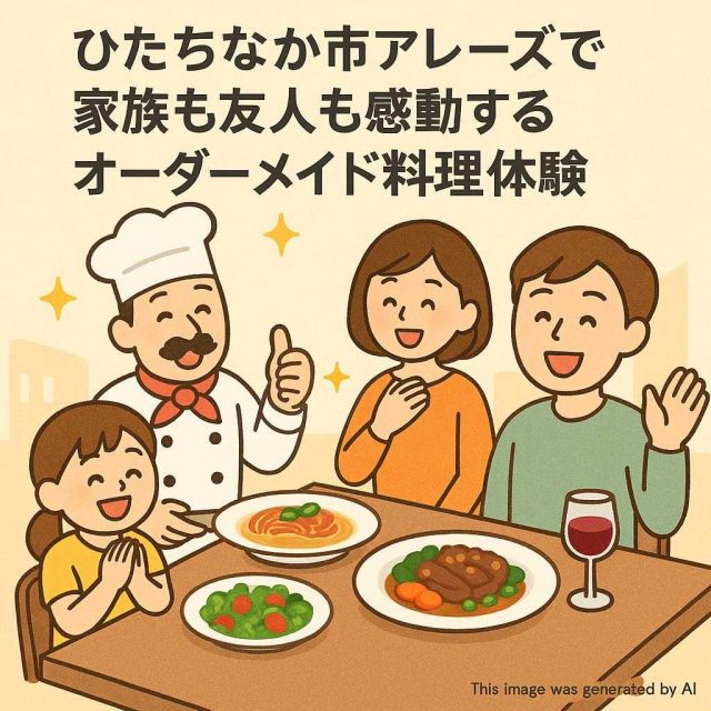 ひたちなか市アレーズで家族も友人も感動するオーダーメイド料理体験