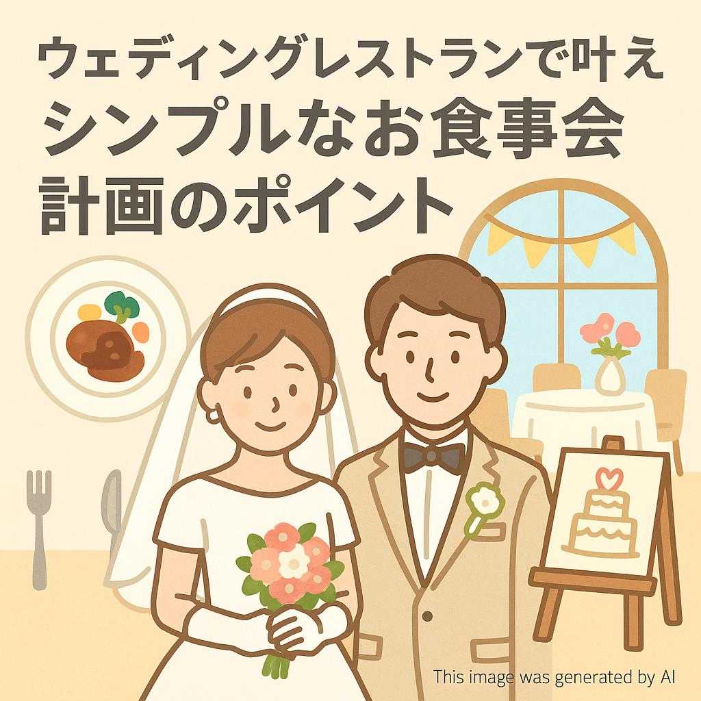 ウェディングレストランで叶えるシンプルなお食事会計画のポイント