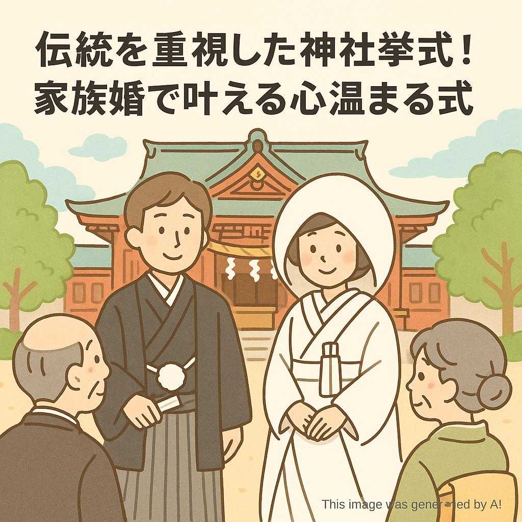 伝統を重視した神社挙式！家族婚で叶える心温まる式