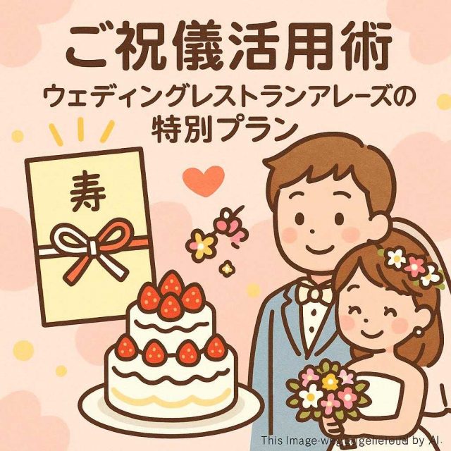 ご祝儀活用術 ウェディングレストランアレーズの特別プラン
