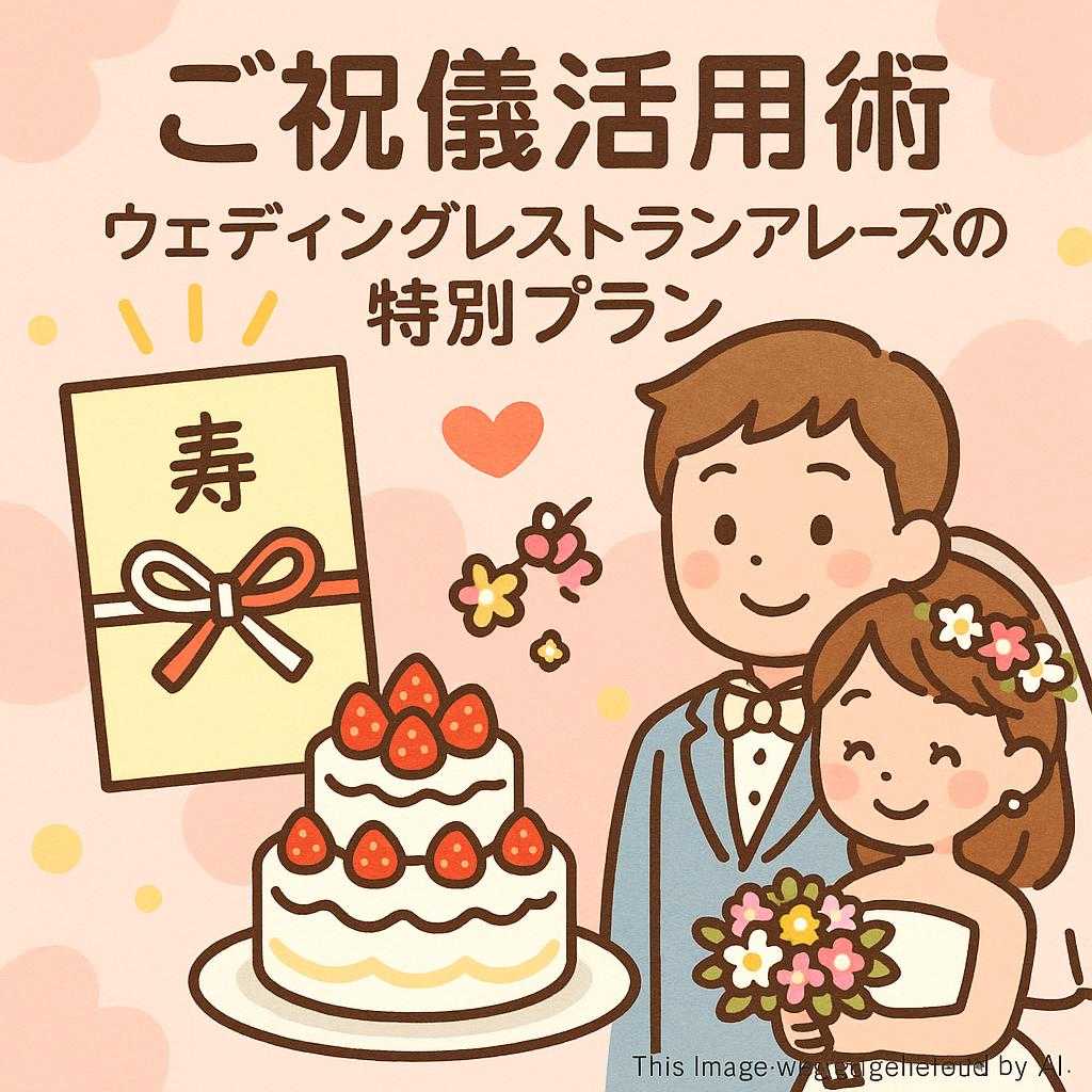 ご祝儀活用術 ウェディングレストランアレーズの特別プラン