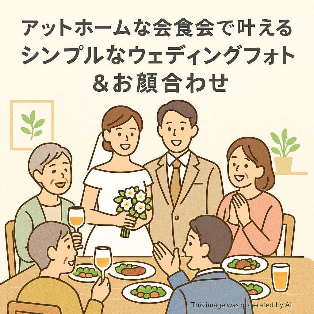 アットホームな会食会で叶えるシンプルなウェディングフォト＆お顔合わせ