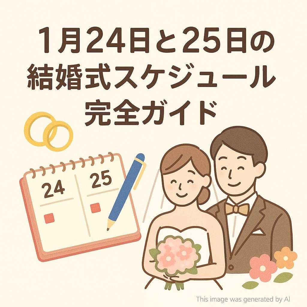 1月24日と25日の結婚式スケジュール完全ガイド