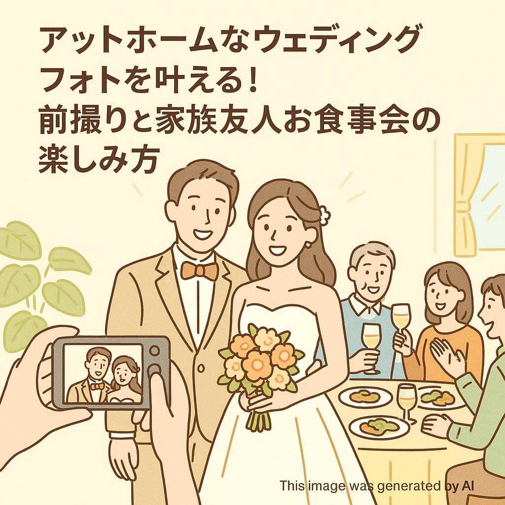 アットホームなウェディングフォトを叶える！前撮りと家族友人お食事会の楽しみ方