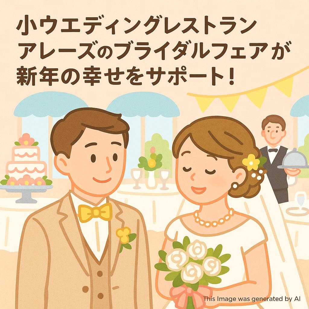 小ウェディングレストラン アレーズのブライダルフェアが新年の幸せをサポート！