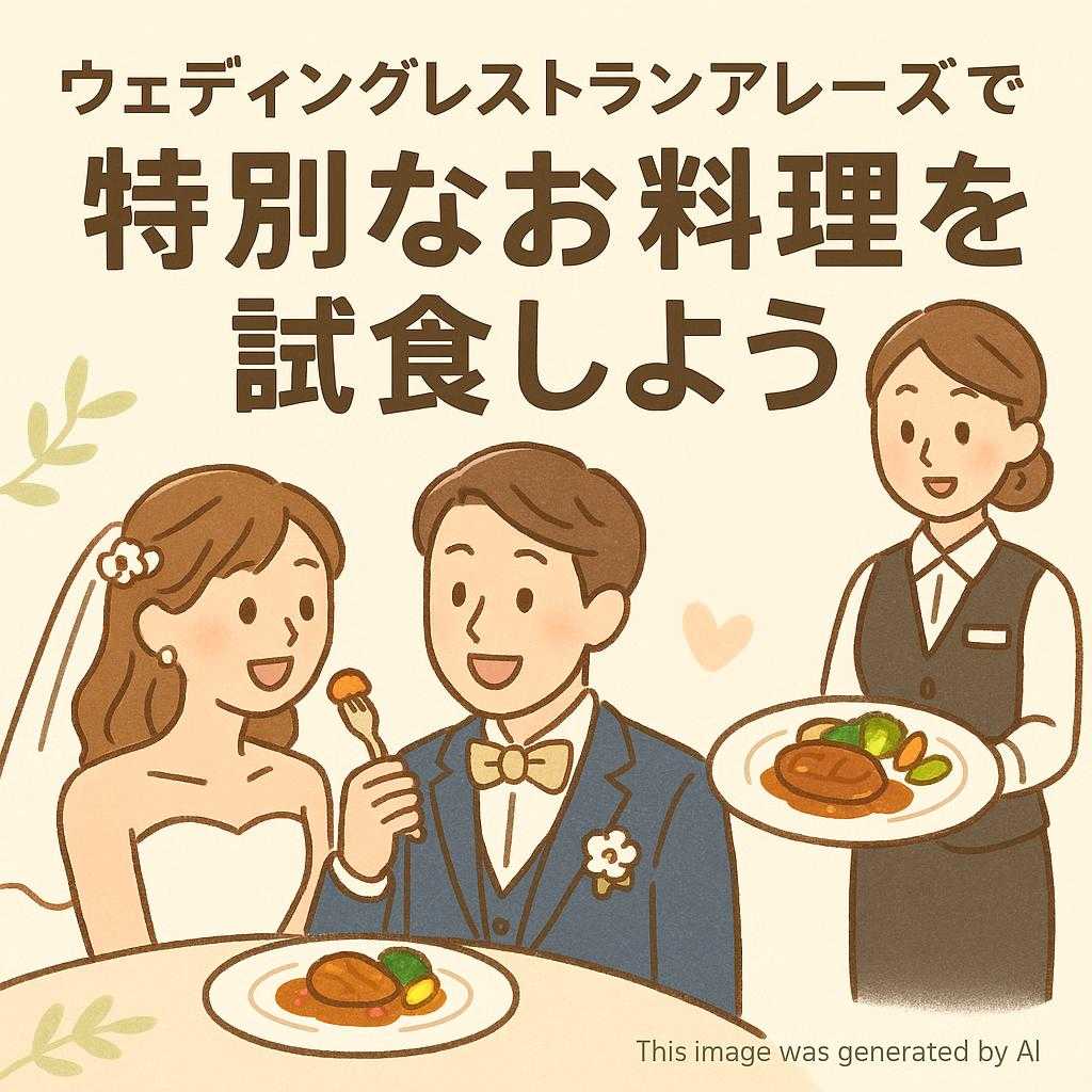 ウェディングレストランアレーズで特別なお料理を試食しよう
