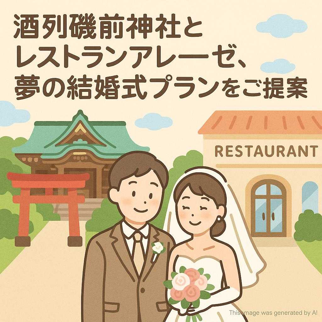 酒列磯前神社とレストランアレーズ、夢の結婚式プランをご提案