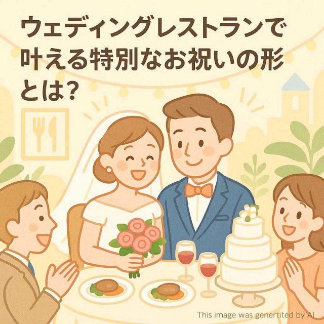 ウェディングレストランで叶える特別なお祝いの形とは？