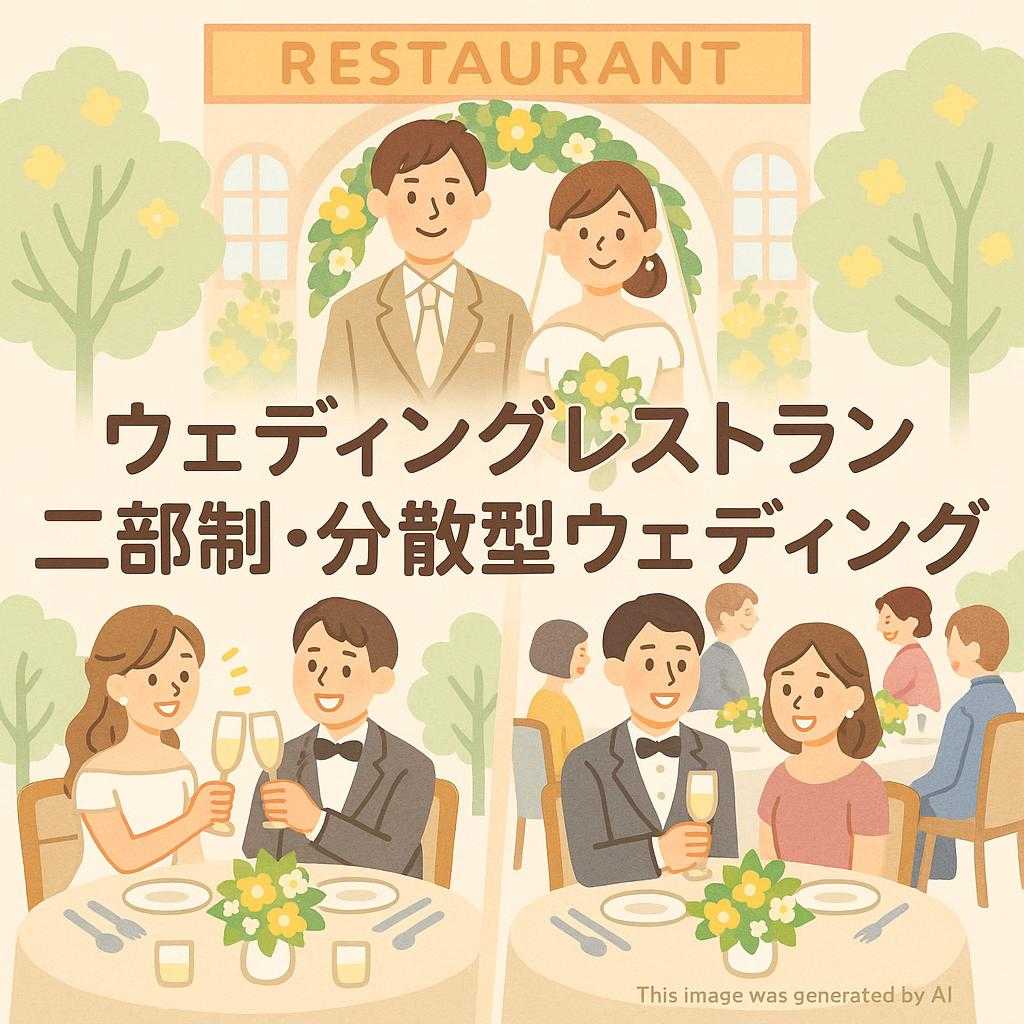 ウェディングレストラン 二部制・分散型ウェディング