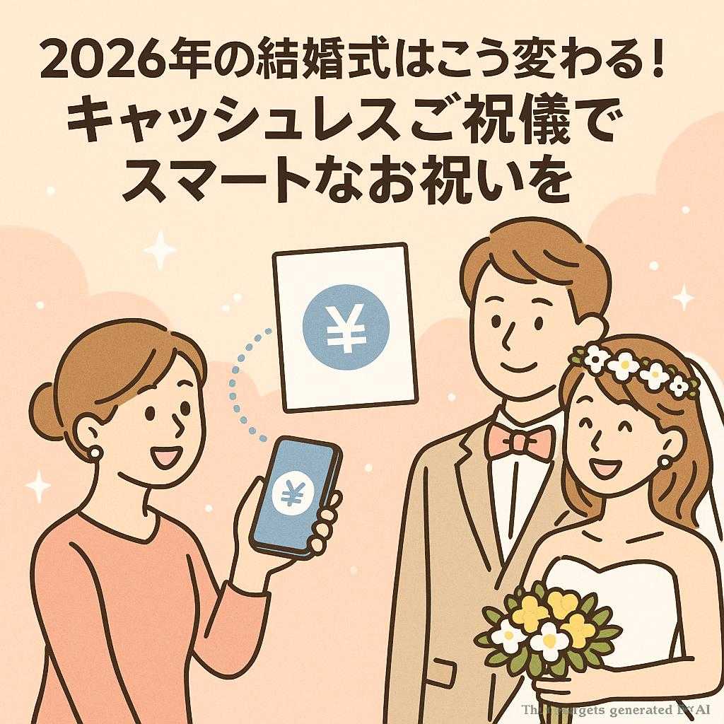 2026年の結婚式はこう変わる！キャッシュレスご祝儀でスマートなお祝いを