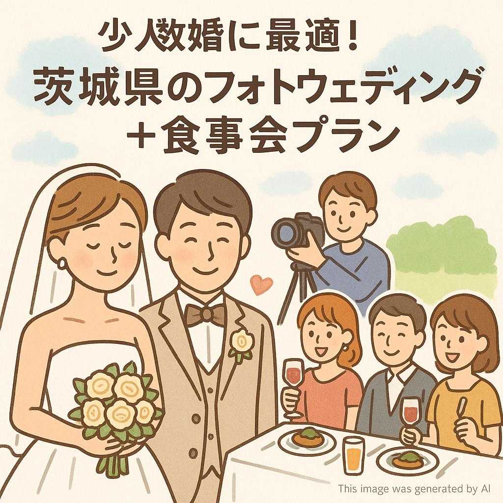 少人数婚に最適！茨城県のフォトウェディング＋食事会プラン