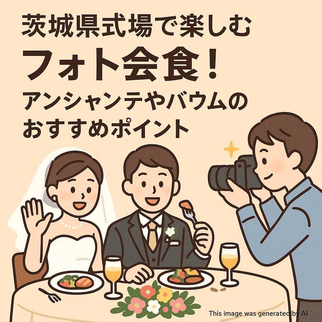 茨城県式場で楽しむフォト会食! アンシャンテやバウムのおすすめポイント