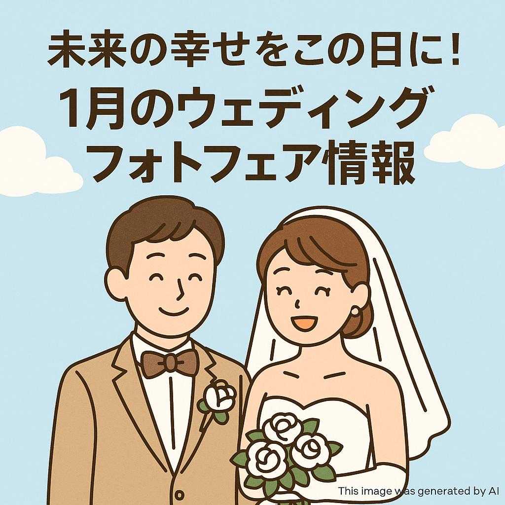 未来の幸せをこの日に！1月のウェディングフォトフェア情報