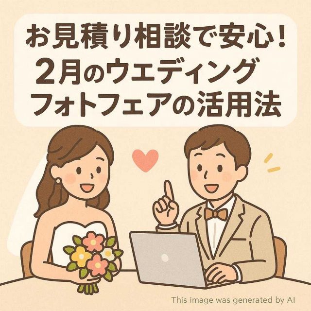 お見積り相談で安心！２月のウェディングフォトフェアの活用法