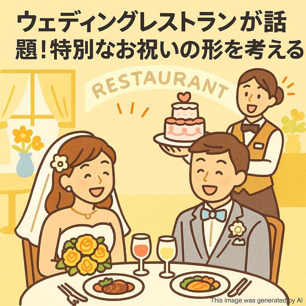 ウェディングレストランが話題！特別なお祝いの形を考える