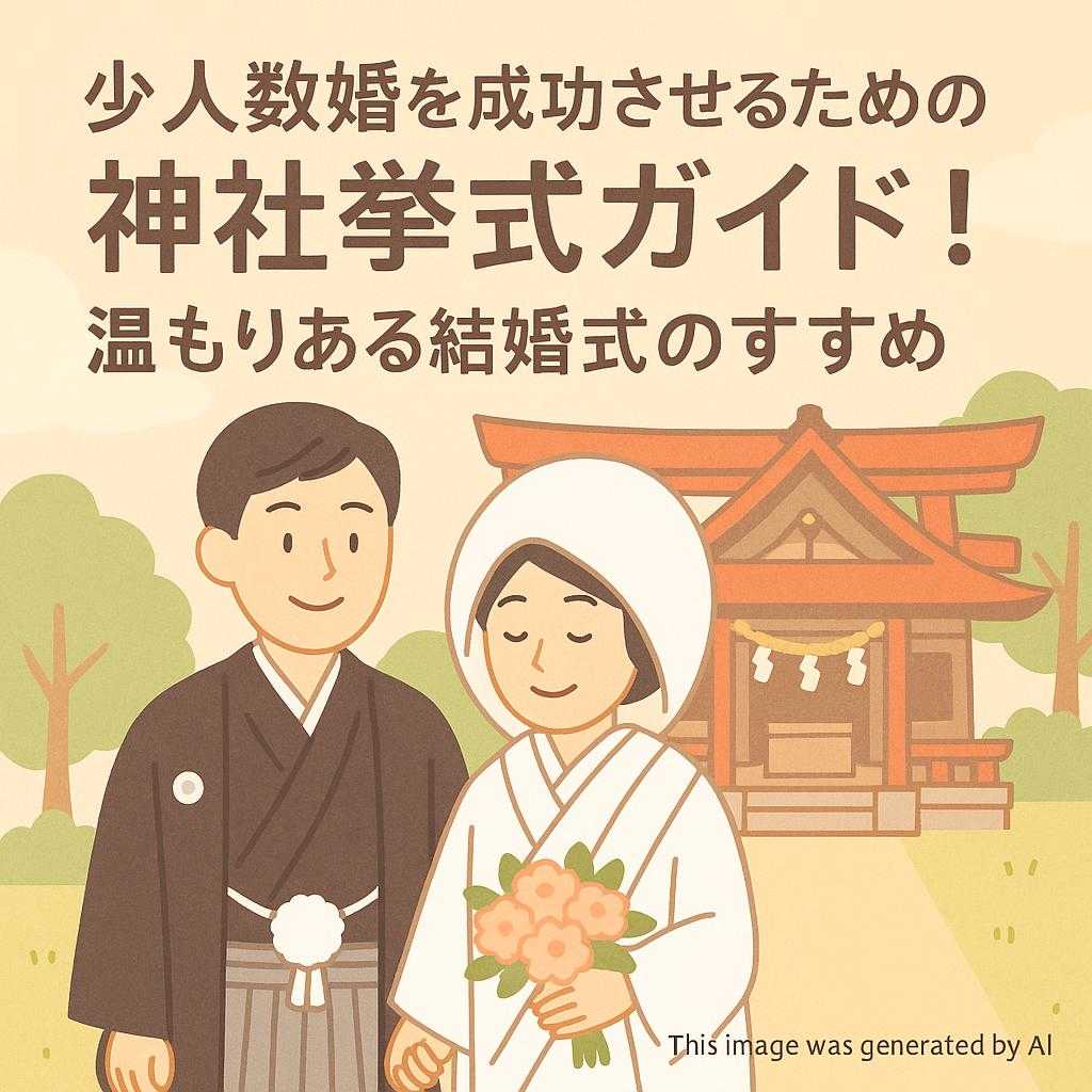 少人数婚を成功させるための神社挙式ガイド！温もりある結婚式のすすめ