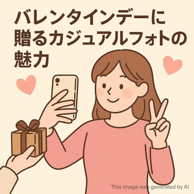 バレンタインデーに贈るカジュアルフォトの魅力