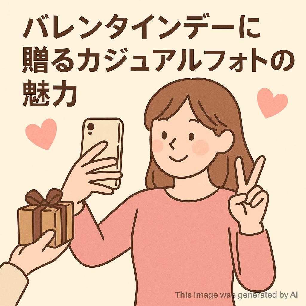 バレンタインデーに贈るカジュアルフォトの魅力