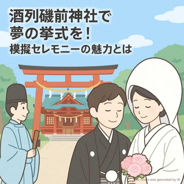 酒列磯前神社で夢の挙式を！模擬セレモニーの魅力とは