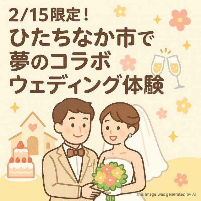 2/15限定！ひたちなか市で夢のコラボウェディング体験