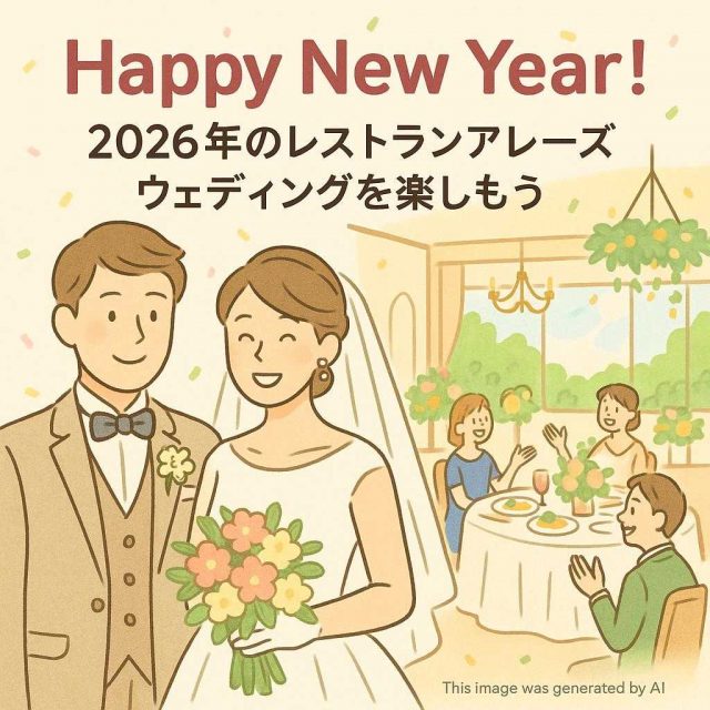 Happy New Year！2026年のレストランアレーズウエディングを楽しもう