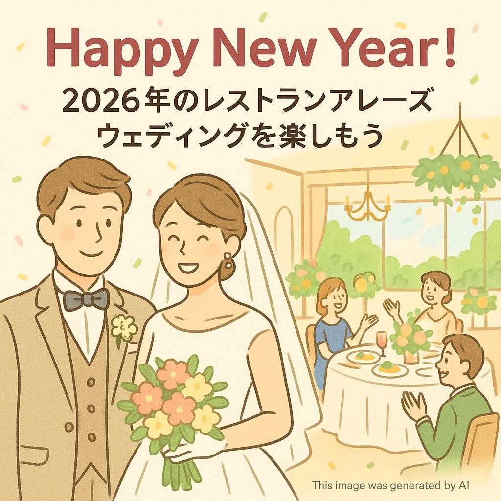 Happy New Year！2026年のレストランアレーズウエディングを楽しもう