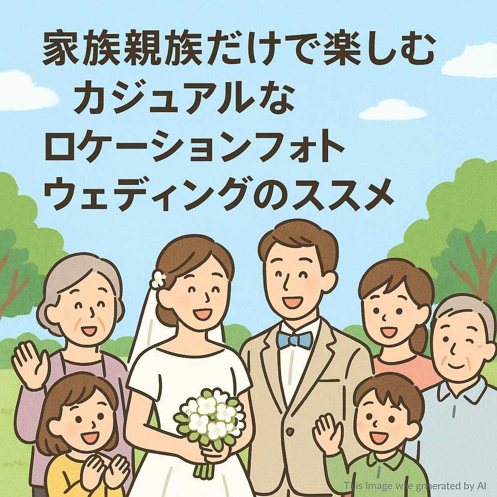 家族親族だけで楽しむカジュアルなロケーションフォトウェディングのススメ