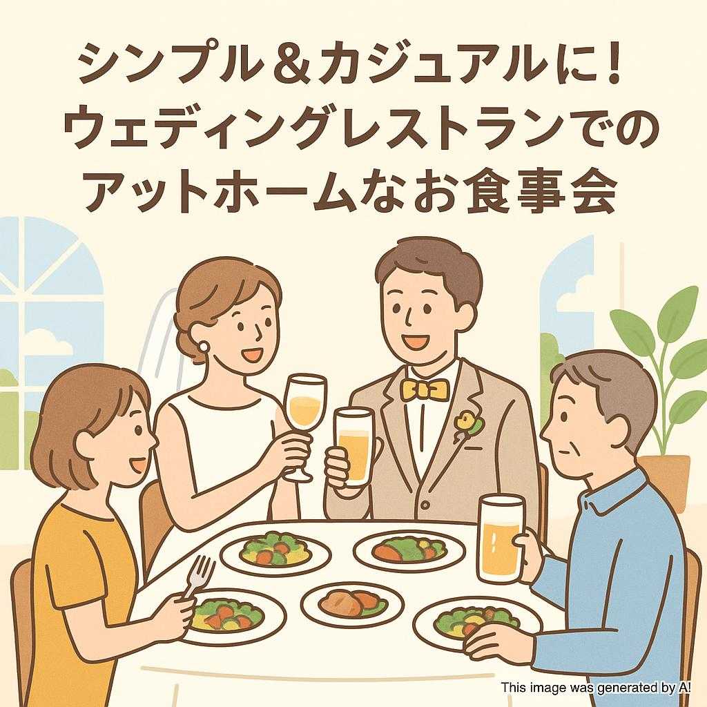 シンプル＆カジュアルに！ウェディングレストランでのアットホームなお食事会
