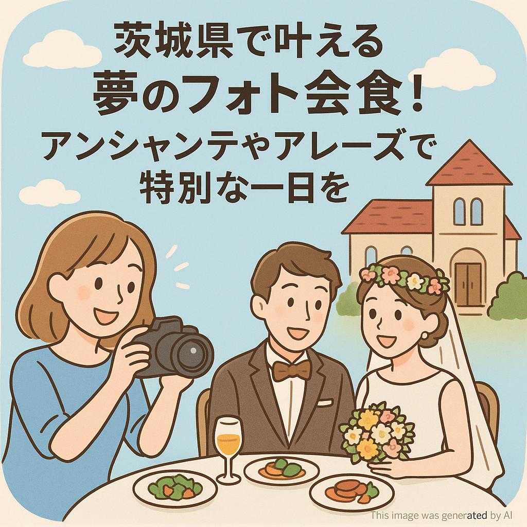 茨城県で叶える夢のフォト会食！アンシャンテやアレーズで特別な一日を