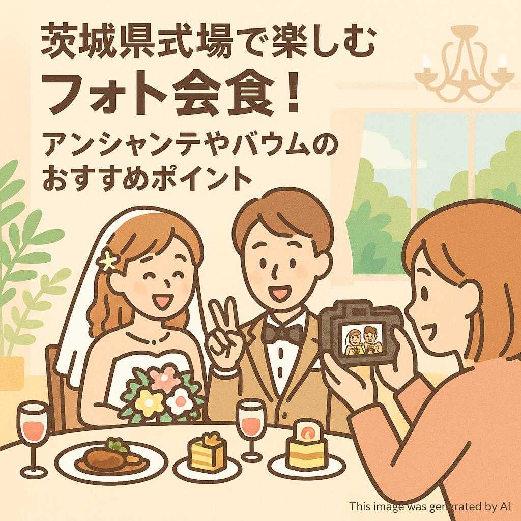 茨城県式場で楽しむフォト会食! アンシャンテやバウムのおすすめポイント