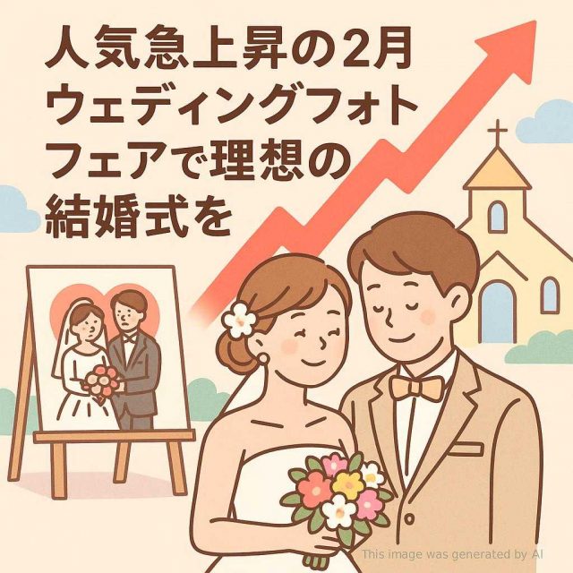 人気急上昇の２月ウェディングフォトフェアで理想の結婚式を