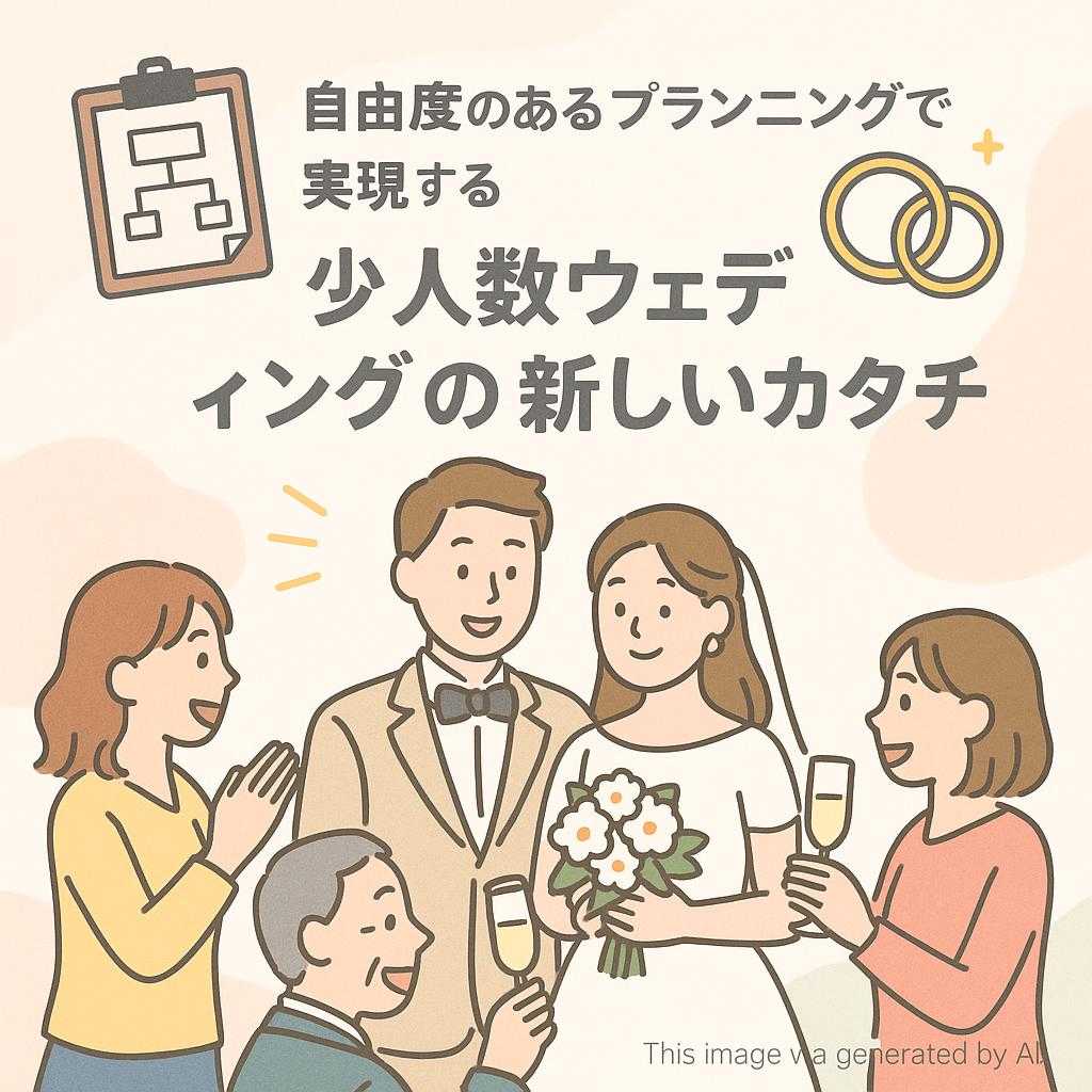 自由度のあるプランニングで実現する・少人数ウェディングの新しいカタチ