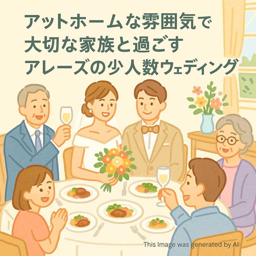 アットホームな雰囲気で大切な家族と過ごす・アレーズの少人数ウェディング